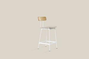 Amsterdam Bar Stool White Leg