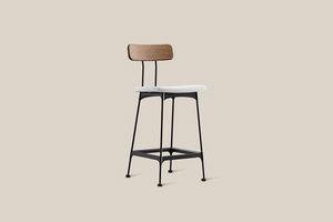 Amsterdam Bar Stool Black Leg