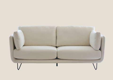 Munich 2 Seater White Sofa