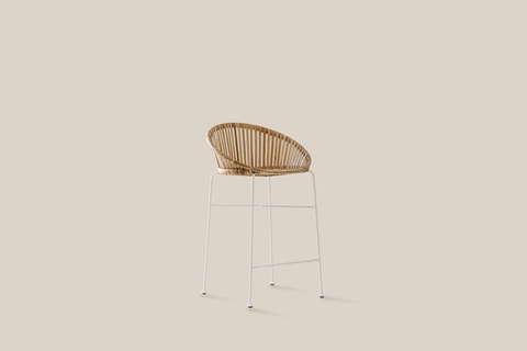 Carol Rattan Bar Stool