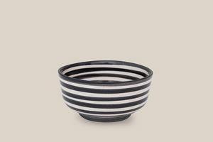 Ceramic Bowl Black Striped